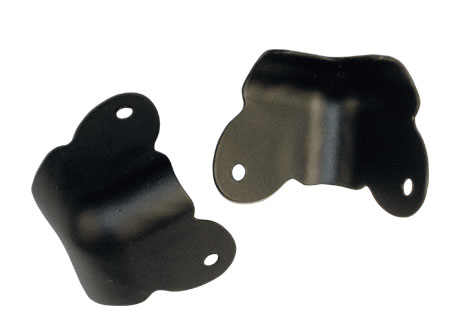 Corner - 2-Hole Black Cutout Corner Set of 4 w/screws